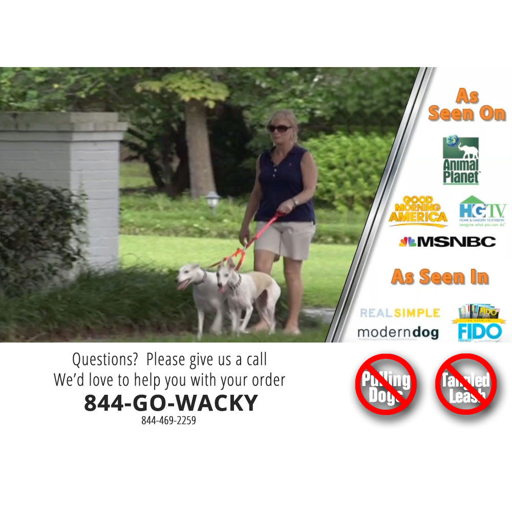 Simplistic design, revolutionary results - the Original Crazy Coupl'r. Walking 2 dogs has never been easier or more tangle free.