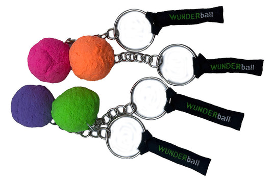 4 Pack of WUNDERBALL Keychains (Assorted Colors)