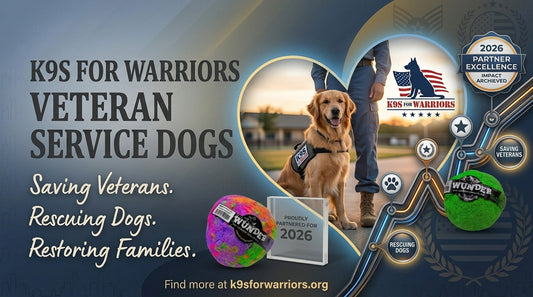 Mission #4 Complete: 24 WUNDERballs Delivered to K9s For Warriors | Project Play It Forward