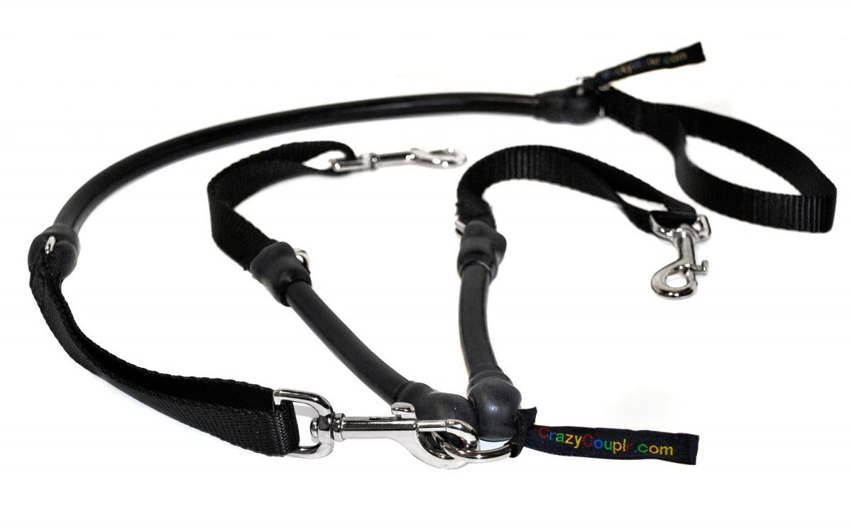 Crazy Coupl'r shown paired with the Urban - creating a perfect combined length!  Be sure to order the same size leash and coupl'r.