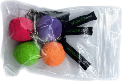 4 Pack of WUNDERball Keychains (Assorted Colors)
